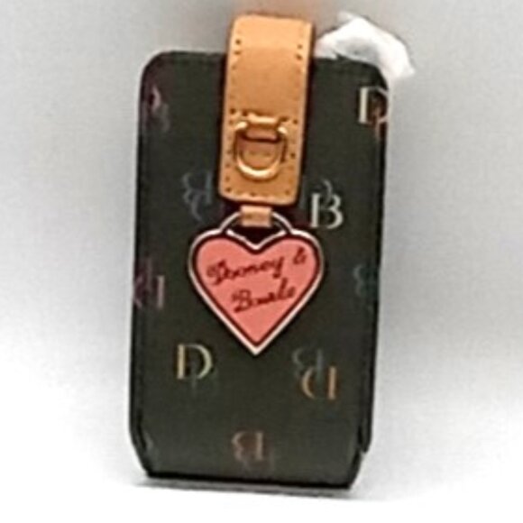 Dooney & Bourke Vintage cell phone case key holder Logo Pink Heart 4”x2”1” - Picture 1 of 9